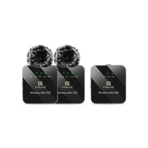 Микрофон Puluz PULUZ 2 TX + 1 RX Wireless black (PU3154B)
