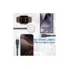 Дата кабель USB-C to 2xUSB-C 100W + Apple Watch 5W 1.4m FUSION-CCW black Promate (fusion-ccw.black) - Зображення 2