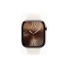 Смарт-годинник Apple Watch Series 10 GPS + Cellular 46mm Gold Titanium Case with Starlight Sport Band - M/L (MWYY3QH/A) - Зображення 1
