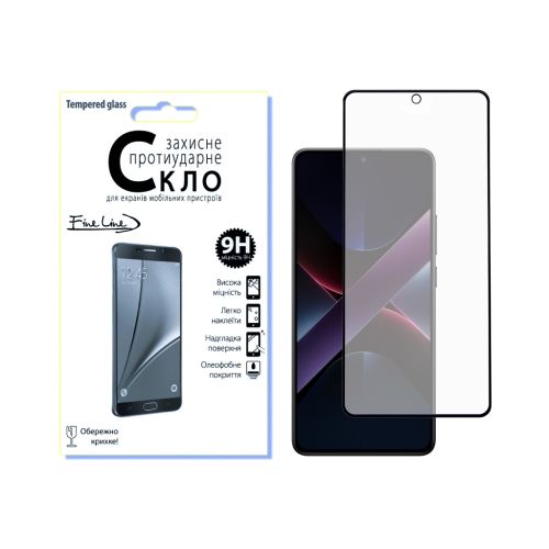 Скло захисне Fine Line Full Glue POCO X7 Pro Black (FL-TGFG-393) Скло захисне Fine Line Full Glue POCO X7 Pro Black (FL-TGFG-393)
