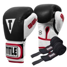 Боксерські рукавички Title Boxing Gel World Black L 14oz (GTWBG L BK)