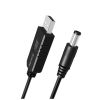 Кабель питания USB to DC 5.5x2.5mm 9V 1.0m black ColorWay (CW-CBUD066-BK) - Изображение 3