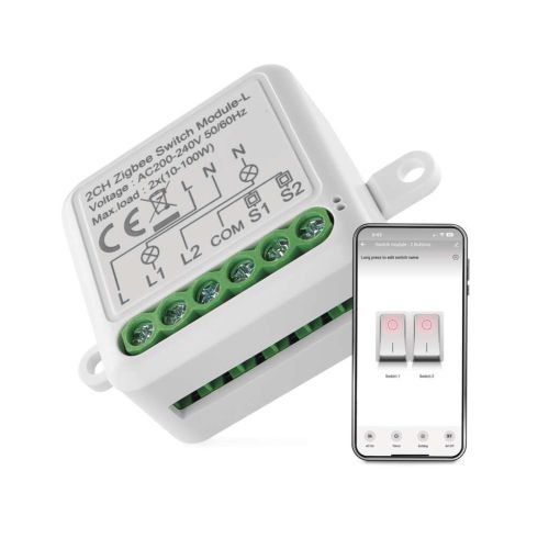 Модуль управления умным домом EMOS H5104 ZigBee 3.0 2-Channel (H5104)