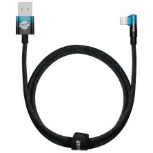 Дата кабель USB 2.0 AM to Lightning 1.0m 2.4A 90° corner black/blue Baseus (CAVP000021) Дата кабель USB 2.0 AM to Lightning 1.0m 2.4A 90° corner black/blue Baseus (CAVP000021)