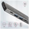 Концентратор AXAGON USB-C to 2xUSB-A + 2xUSB-C + HDMI 0.13m gray (HMC-5G2) - Изображение 1