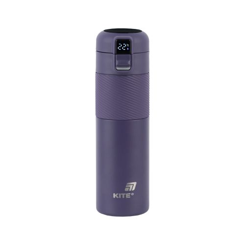 Термокружка Kite 1227 з термодатчиком 450 мл фіолетовий (K25-1227-3)