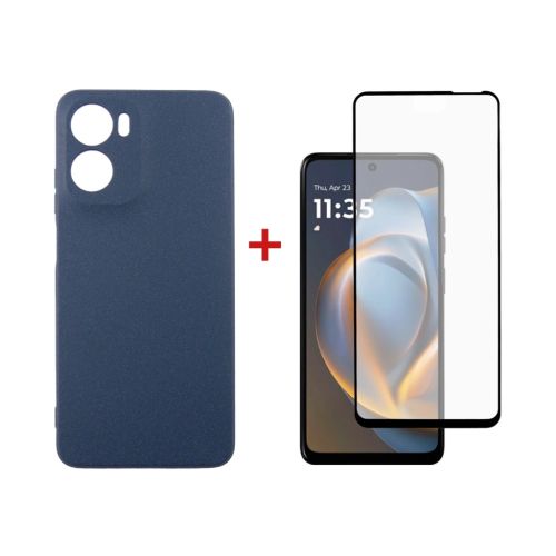 Чохол до мобільного телефона Dengos Motorola G05 Carbon+glass Black (DG-KM-179)