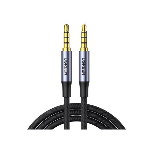 Кабель мультимедийный 3.5mm M to 3.5mm M 2.0m (4pin) AV183 gray Ugreen (20782)
