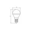 Лампочка EUROELECTRIC LED G45 5W E14 4000K 220V (LED-G45-05144(EE)) - Изображение 2