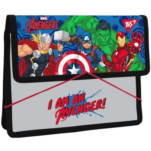 Папка для тетрадей Yes на резинке В5 Marvel Avengers (491997)