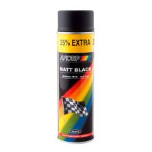 Аэрозольная краска для автомобиля Motip Акриловая черная мат 500мл (04006IG)