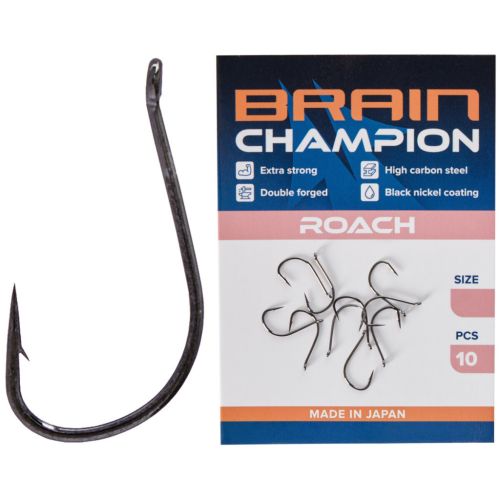 Крючок Brain fishing Champion Roach 12 (10 шт/уп) (1858.54.68)