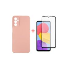 Чехол для мобильного телефона Dengos Samsung Galaxy M13 Case + Glass (Pink) (DG-KM-72)