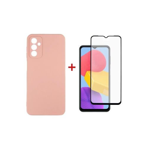 Чохол до мобільного телефона Dengos Samsung Galaxy M13 Case + Glass (Pink) (DG-KM-72)