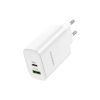 Зарядний пристрій BOROFONE BN10 Sunlight 1xUSB-C PD65W + 1xUSB-A White (6974443388190) - Зображення 2