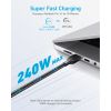 Дата кабель USB-C to USB-C 0.9m 240W nylon 310 black Anker (A81D5H11) - Изображение 1