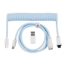 Дата кабель USB-C + USB A to USB-C 1.36m Coiled Aviator blue Keychron (CAB19_KEYCHRON) Дата кабель USB-C + USB A to USB-C 1.36m Coiled Aviator blue Keychron (CAB19_KEYCHRON)