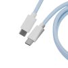 Дата кабель USB-C + USB A to USB-C 1.36m Coiled Aviator blue Keychron (CAB19_KEYCHRON) - Изображение 1