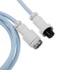 Дата кабель USB-C + USB A to USB-C 1.36m Coiled Aviator blue Keychron (CAB19_KEYCHRON) - Изображение 2