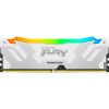 Модуль пам'яті для комп'ютера DDR5 48GB (2x24GB) 8000 MHz Renegade RGB White/Silver Kingston Fury (ex.HyperX) (KF580C38RWAK2-48) - Зображення 2