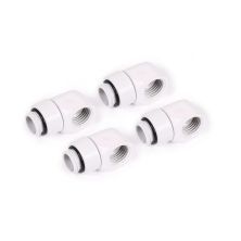 Фитинг для СЖО Alphacool Eiszapfen L-connector rotatable - 4pcs Set - White (17619)