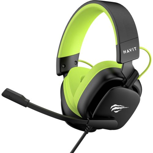 Наушники Havit H2048U USB 7.1 Black/Green (6939119034078)