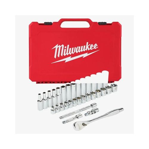 Набір торцевих головок Milwaukee метричних 3/8 з тріскачкою, (32шт) (4932464945)