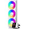 Система рідинного охолодження PcCooler DC360 Pro ARGB Display WH - Зображення 1