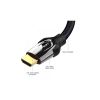 Кабель мультимедийный HDMI M to HDMI M 3.0m V2.0 4K60Hz braided zinc alloy black Vention (VAA-B05-B300) - Изображение 2