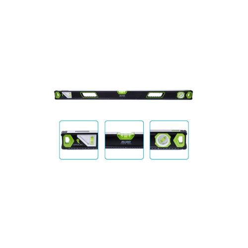 Уровень Alloid Pro, 100см, 3 капсулы, с магнитом, боковое окно (LD-007100)