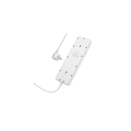 Мережевий фільтр живлення HOCO AC13A 5 роз, 3 USB, USB-C, 17W, 1,5м, White (AC13A/W)