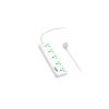 Мережевий фільтр живлення HOCO AC13A 5 роз, 3 USB, USB-C, 17W, 1,5м, White (AC13A/W) - Зображення 1