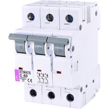 Автоматичний вимикач ETI Выключатель автоматический ETIMAT 6 3p C 40А (6 kA) (2145520)