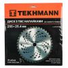 Нож для триммера Tekhmann к садовому триммеру 255х25.4 мм 40 ТВС зубцов (40030458) - Изображение 1