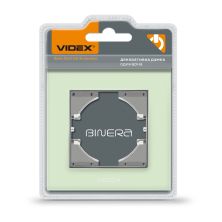 Рамка Videx BINERA зеленое стекло одинарная гори (VF-BNFRG1H-GR)