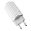Зарядний пристрій Baseus 2xUSB 65W GaN (USB-C+USB-A) white (CCGAN2L-B02) - Зображення 2