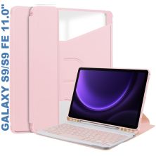 Чохол до планшета BeCover Keyboard 360° Rotatable Samsung Tab S9 (SM-X710/SM-X716)/S9 FE (SM-X510/SM-X516B) 11.0 Pink (710430)