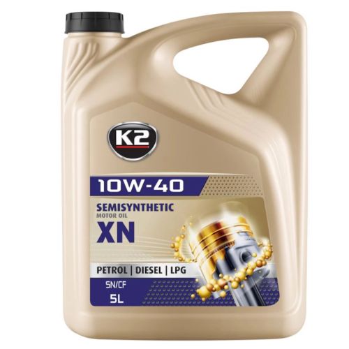 Моторна олива K2 Semisynthetic OIL XN 10W-40 5 л (O2075E)