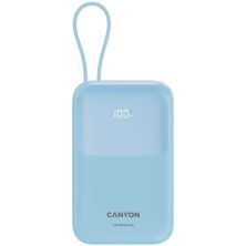 Батарея універсальна Canyon 10000mAh OnPower 101 PD/22.5W built-in cable Blue (CNS-CPB101BL)