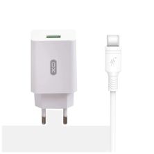 Зарядное устройство XO QC 3.0 L36 18W/1USB + Type-C White (XO-L36-TC)