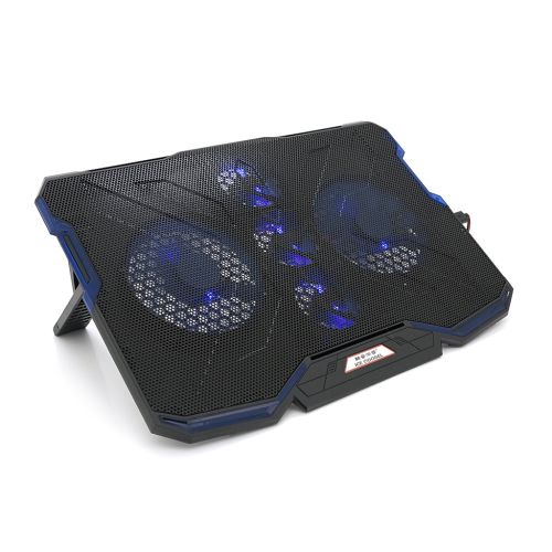 Подставка для ноутбука IceCoorel 10-15.6, 2*140mm + 3*70mm 1400 RPM, 2*USB, 410x290x26mm, Blue (A2)