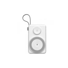 Батарея универсальная Choetech Magnetic Wireless 10000mAh 15W, PD, QC/3.0, 3in1charg. with build-in cable (B695-GW)