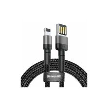 Дата кабель USB 2.0 AM to Lightning 2.0m Cafule grey+black Baseus (CALKLF-HG1) Дата кабель USB 2.0 AM to Lightning 2.0m Cafule grey+black Baseus (CALKLF-HG1)