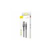 Дата кабель USB 2.0 AM to Lightning 2.0m Cafule grey+black Baseus (CALKLF-HG1) - Зображення 1