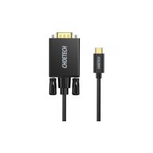 Кабель мультимедийный USB-C to VGA 1.8m FHD60Hz black Choetech (XCV-1801-BK)