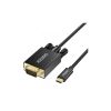 Кабель мультимедійний USB-C to VGA 1.8m FHD60Hz black Choetech (XCV-1801-BK) - Зображення 1