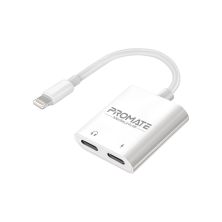Адаптер Lightning to Lightning 12W + Lightning audio Promate (medialink-i2i)