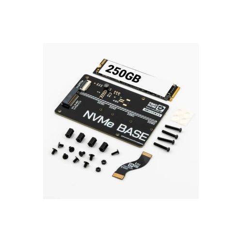 Дополнительное оборудование к промышленному ПК Pimoroni Плата расширения NVMe Base для Raspberry Pi 5 + SSD на 250 ГБ (PIM701)