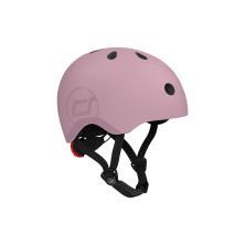 Шлем Scoot&Ride пастельно-бузковий з ліхтариком 51-53см (SR-190605-WILDBERRY)