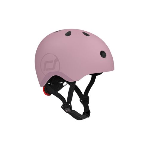 Шлем Scoot&Ride пастельно-бузковий з ліхтариком 51-53см (SR-190605-WILDBERRY)